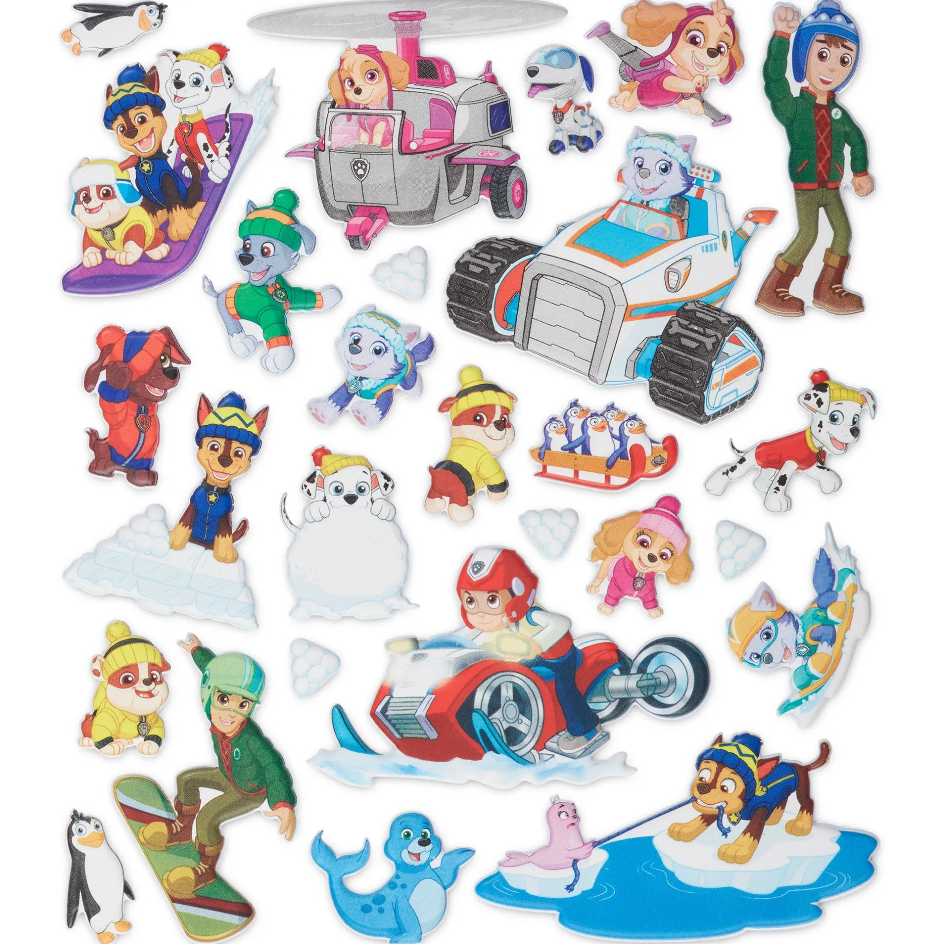 Stickers & Sticker Books>Melissa & Doug PAW Patrol Restickable Puffy Stickers - Jake's Mountain