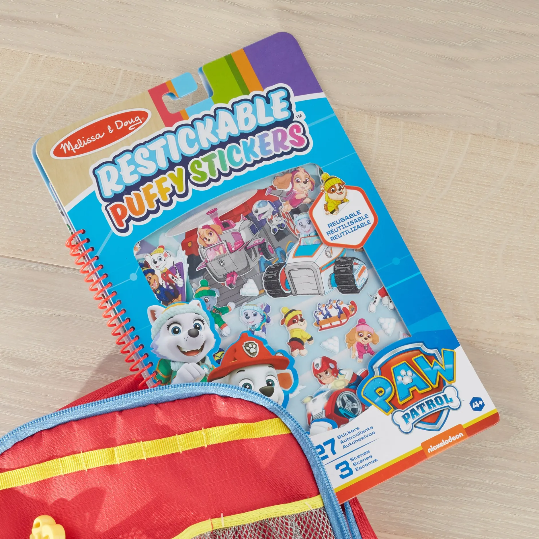 Stickers & Sticker Books>Melissa & Doug PAW Patrol Restickable Puffy Stickers - Jake's Mountain