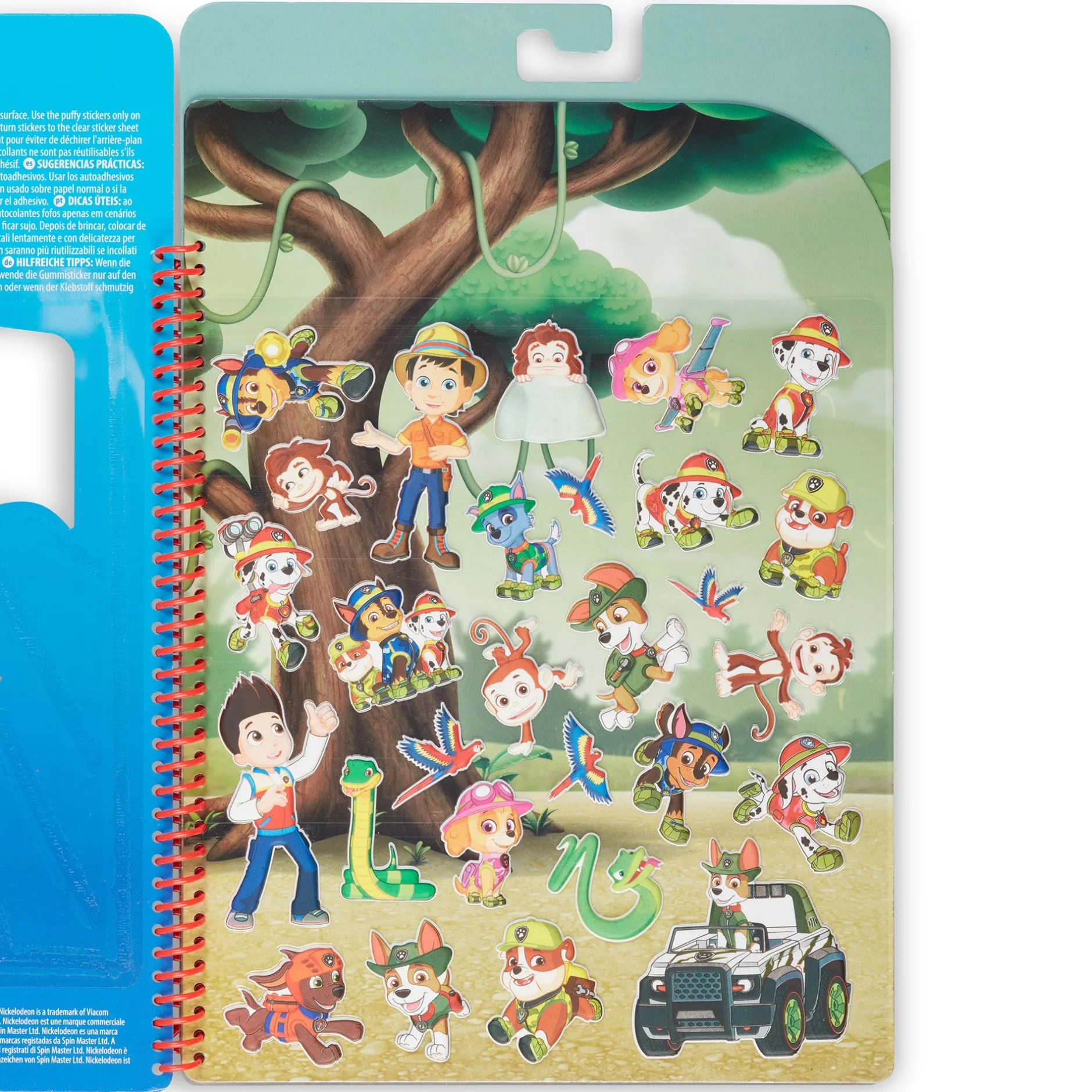 Stickers & Sticker Books>Melissa & Doug PAW Patrol Restickable Puffy Stickers - Jungle