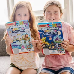 Stickers & Sticker Books>Melissa & Doug PAW Patrol Restickable Stickers Flip-Flap Pad - Classic Missions