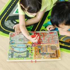 Motor Skills>Melissa & Doug PAW Patrol Wooden 4-in-1 Magnetic Wand Maze Board