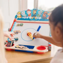Easels & Art Supplies>Melissa & Doug PAW Patrol Wooden Tabletop Art Center
