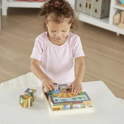 Animals & Nature Puzzles>Melissa & Doug Pets Cube Puzzle