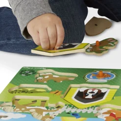 Animals & Nature Puzzles>Melissa & Doug Pets Peg Puzzle - 8 Pieces