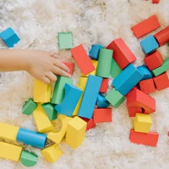 Blocks & Stacking|Colors & Shapes>Melissa & Doug 100-Piece Wood Blocks Set
