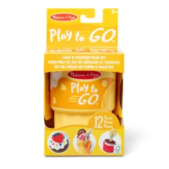 Play Food & Play Sets>Melissa & Doug Play to Go Cake & Cookies Play Set