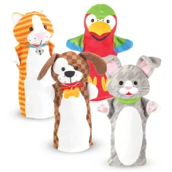 Plush>Melissa & Doug Playful Pets Hand Puppets