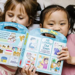 Books>Melissa & Doug Poke-a-Dot: All Around Our Town Board Book with Handle