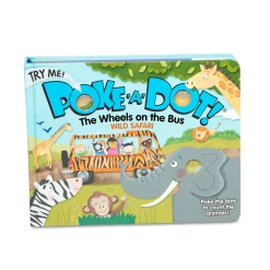 Books>Melissa & Doug Poke-a-Dot: The Wheels on the Bus Wild Safari Board Book
