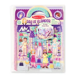 Stickers & Sticker Books>Melissa & Doug Puffy Sticker Activity Book - Day of Glamour