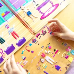 Stickers & Sticker Books>Melissa & Doug Puffy Sticker Activity Book - Day of Glamour