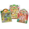 Stickers & Sticker Books>Melissa & Doug Puffy Sticker Play Set 3-Pack: On the Farm, Safari, Chipmunk House