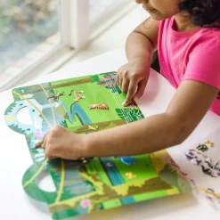 Stickers & Sticker Books>Melissa & Doug Puffy Sticker Play Set 3-Pack: On the Farm, Safari, Chipmunk House