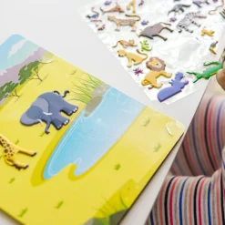 Stickers & Sticker Books>Melissa & Doug Puffy Sticker Play Set 3-Pack: Safari, Dinosaur, Ocean