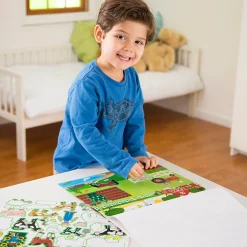 Stickers & Sticker Books>Melissa & Doug Reusable Sticker Pad 3-Pack: Vehicles, Habitats, Prehistoric