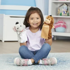 Plush>Melissa & Doug Safari Buddies Hand Puppets