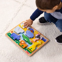 Animals & Nature Puzzles>Melissa & Doug Safari Chunky Puzzle - 8 Pieces