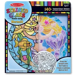 Craft & Stamp Kits>Melissa & Doug Stained Glass Made Easy - Mermaid
