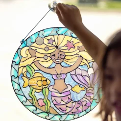 Craft & Stamp Kits>Melissa & Doug Stained Glass Made Easy - Mermaid