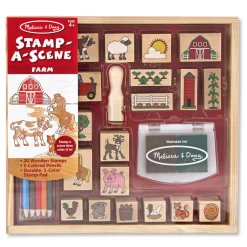 Craft & Stamp Kits>Melissa & Doug Stamp-a-Scene Farm