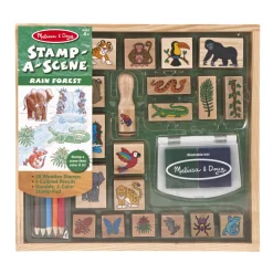 Craft & Stamp Kits>Melissa & Doug Stamp-a-Scene Rain Forest