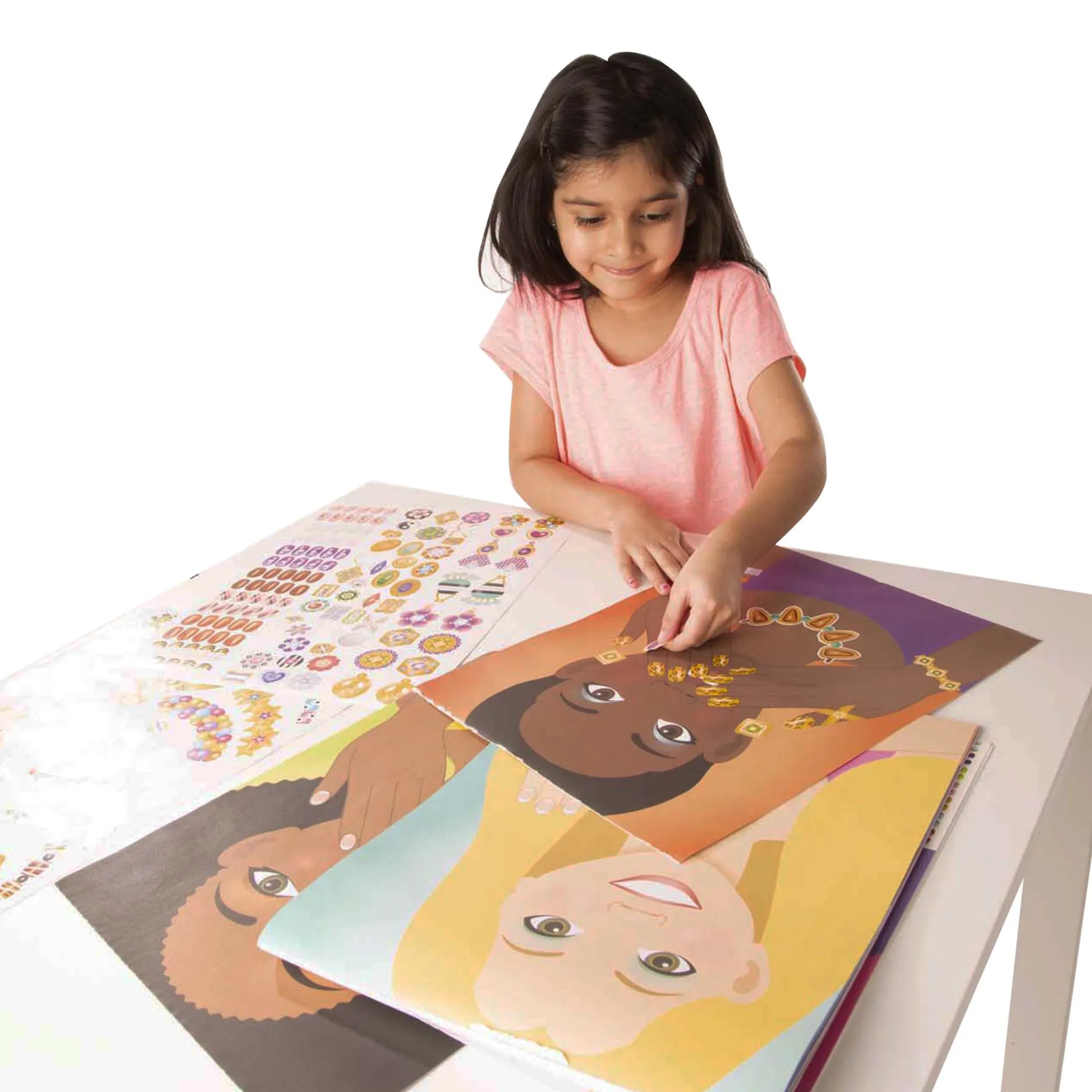 Stickers & Sticker Books>Melissa & Doug Sticker Pad - Jewelry & Nails Glitter Collection