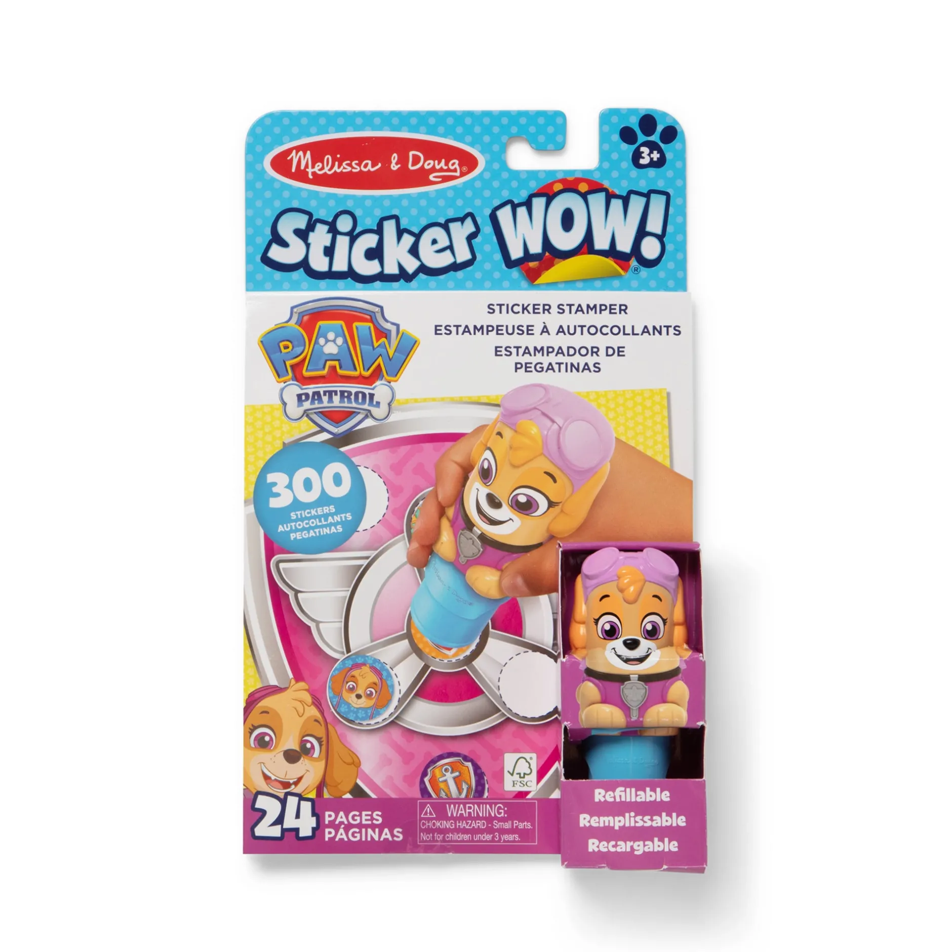 Activity Books|Stickers & Sticker Books>Melissa & Doug Sticker WOW!™ Activity Pad & Sticker Stamper - PAW Patrol Skye