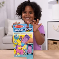 Activity Books>Melissa & Doug Sticker WOW!™ Activity Pad & Sticker Stamper - Purple Unicorn