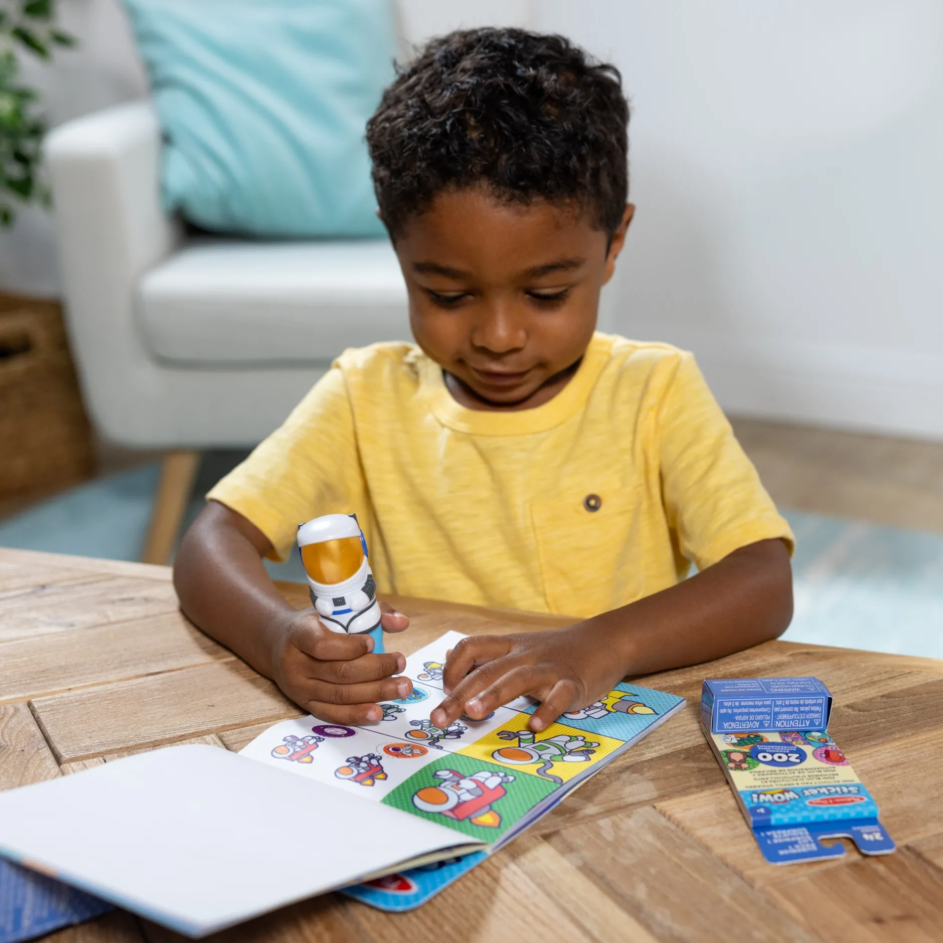 Activity Books|Stickers & Sticker Books>Melissa & Doug Sticker WOW!™ Astronaut Bundle: Activity Pad & Sticker Stamper + Mini Activity Pad and 200 Refill Stickers