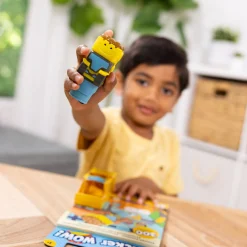 Activity Books|Stickers & Sticker Books>Melissa & Doug Sticker WOW!™ Bulldozer Bundle: Activity Pad & Sticker Stamper + Mini Activity Pad and 200 Refill Stickers