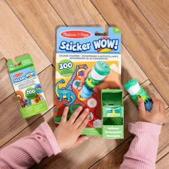 Activity Books|Stickers & Sticker Books>Melissa & Doug Sticker WOW!™ Dinosaur Bundle: Activity Pad & Sticker Stamper + Mini Activity Pad and 200 Refill Stickers