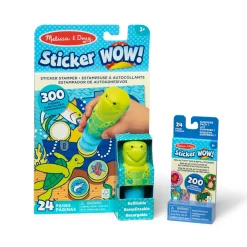 Activity Books|Stickers & Sticker Books>Melissa & Doug Sticker WOW!™ Sea Turtle Bundle: Activity Pad & Sticker Stamper + Mini Activity Pad and 200 Refill Stickers
