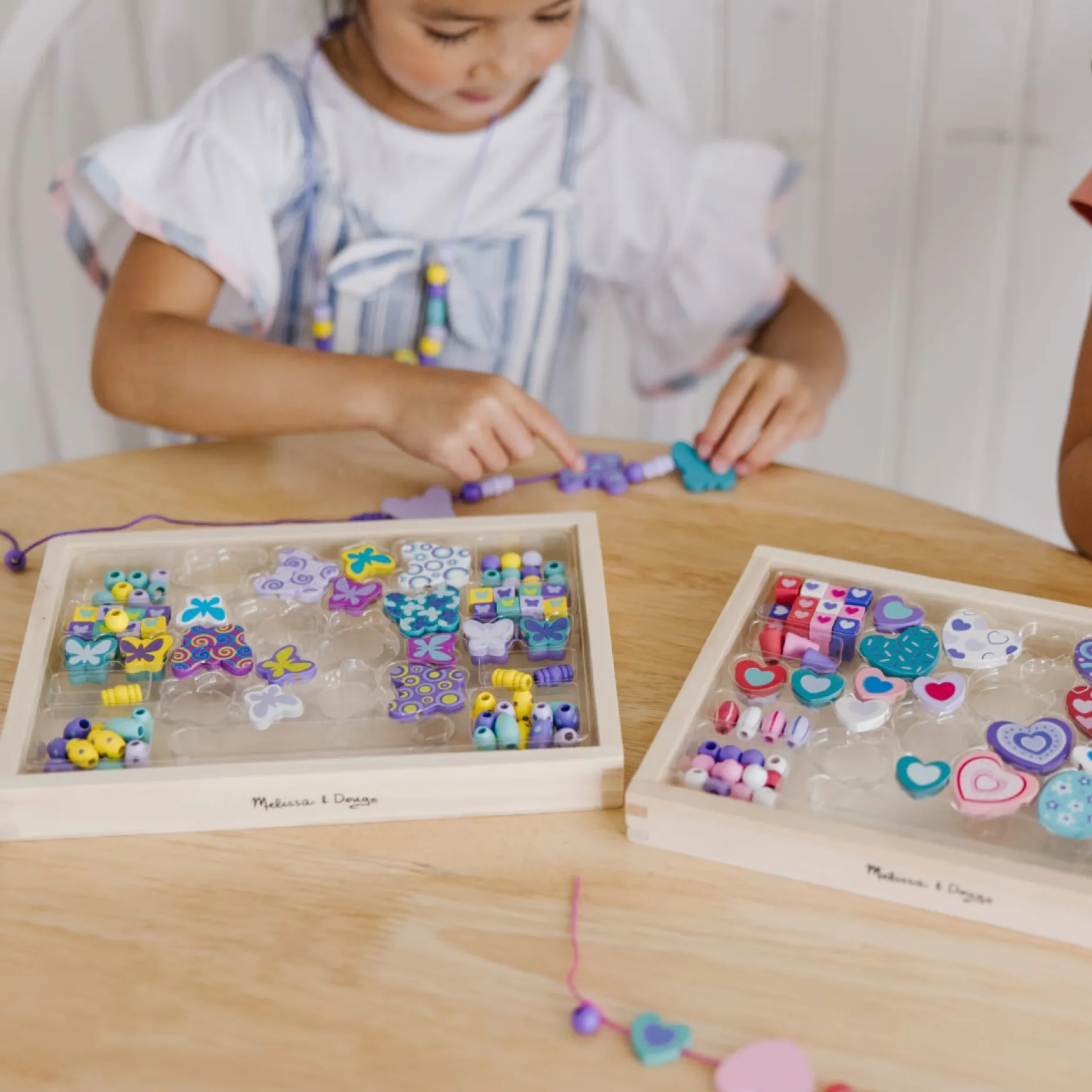 Craft & Stamp Kits>Melissa & Doug Sweet Hearts and Butterfly Friends Bead Set Bundle