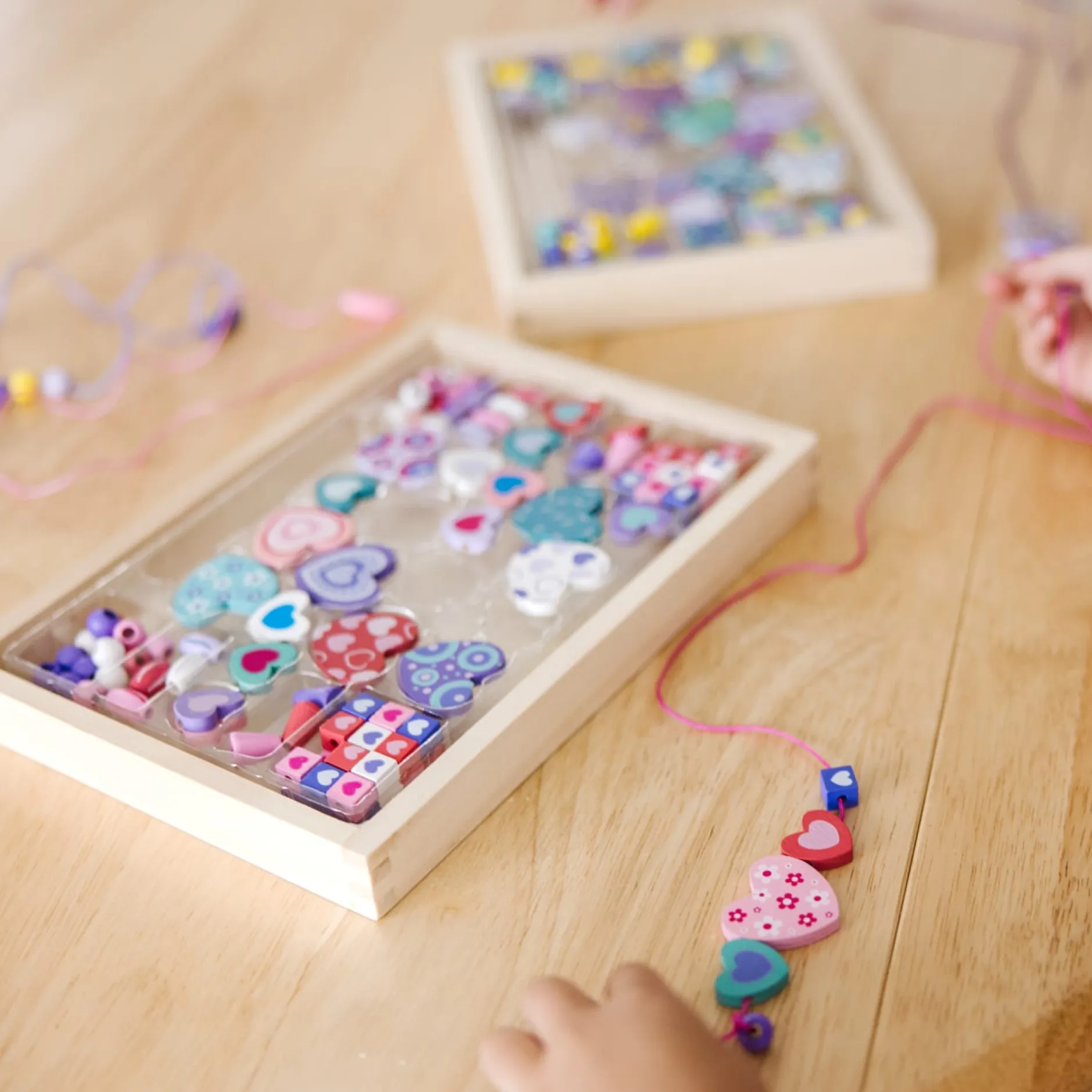 Craft & Stamp Kits>Melissa & Doug Sweet Hearts and Butterfly Friends Bead Set Bundle
