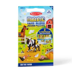 Animals & Nature Puzzles>Melissa & Doug Take-Along Magnetic Jigsaw Puzzles – On the Farm
