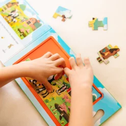 Animals & Nature Puzzles>Melissa & Doug Take-Along Magnetic Jigsaw Puzzles – On the Farm