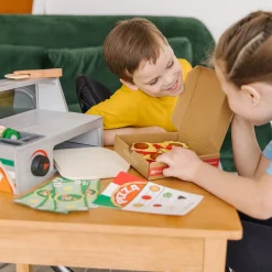 Play Food & Play Sets>Melissa & Doug Top & Bake Pizza Counter - Wooden Play Food