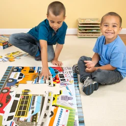 Vehicle & Train Puzzles>Melissa & Doug Traffic Jam Floor Puzzle - 24 Pieces