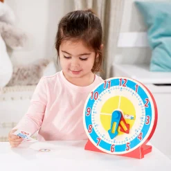 Alphabet & Counting>Melissa & Doug Turn & Tell Wooden Clock