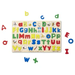 Alphabet & Counting Puzzles>Melissa & Doug Upper & Lower Case Alphabet Puzzle