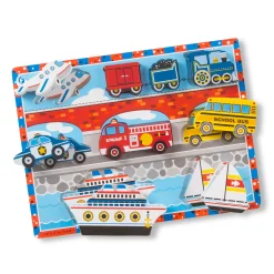Vehicle & Train Puzzles>Melissa & Doug Vehicles Chunky Puzzle - 9 Pieces