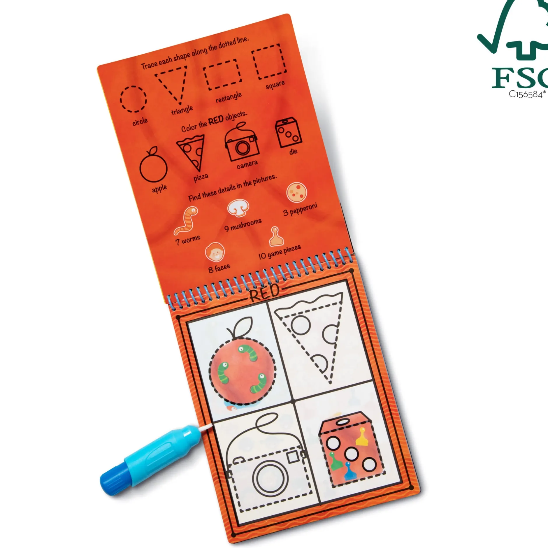 Activity Books|Colors & Shapes>Melissa & Doug Water Wow! Water-Reveal Pad - Colors, Shapes