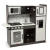 Play Food & Play Sets|Kitchens & Play Centers>Melissa & Doug Wooden Chef's Kitchen - Charcoal