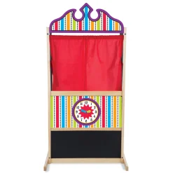 Plush>Melissa & Doug Wooden Deluxe Puppet Theater