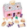 Dolls & Dollhouses>Melissa & Doug Wooden Fold & Go Dollhouse