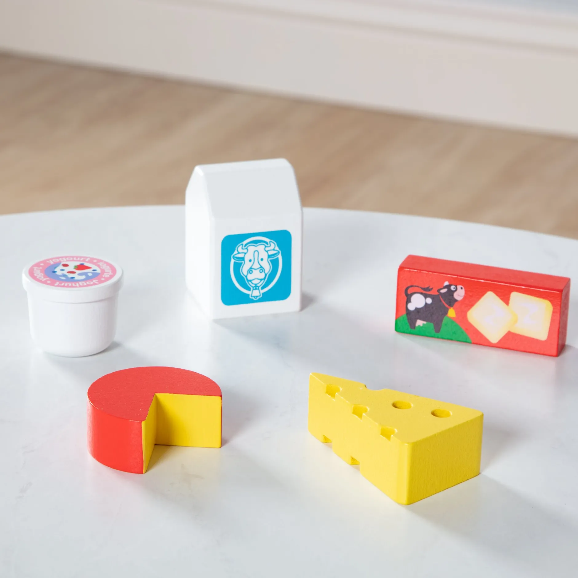 Play Food & Play Sets>Melissa & Doug Wooden Food Groups Play Set – Dairy