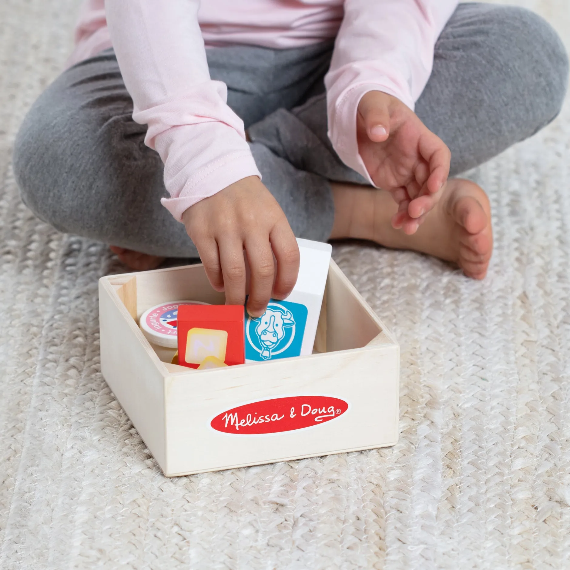 Play Food & Play Sets>Melissa & Doug Wooden Food Groups Play Set – Dairy