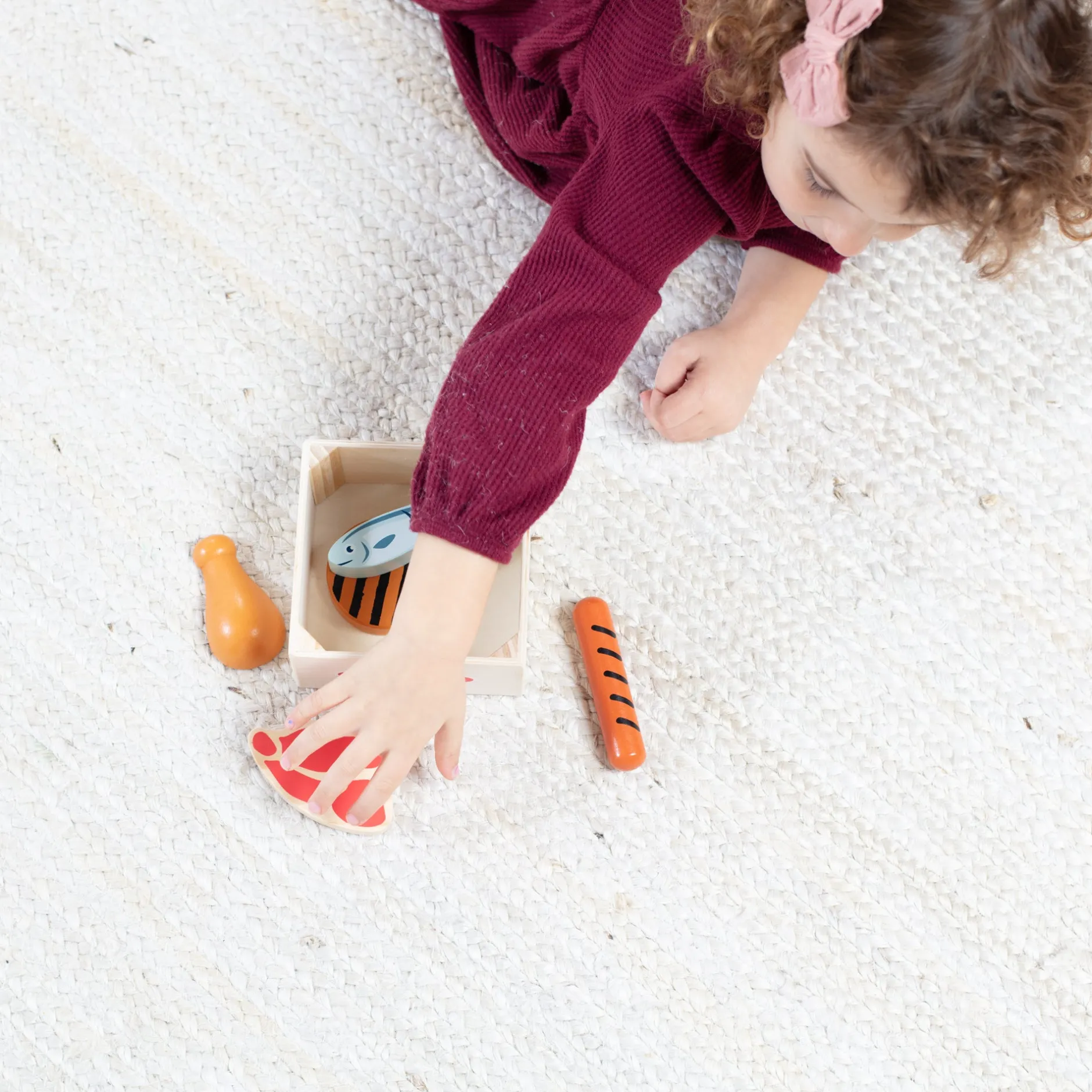 Play Food & Play Sets>Melissa & Doug Wooden Food Groups Play Set – Protein