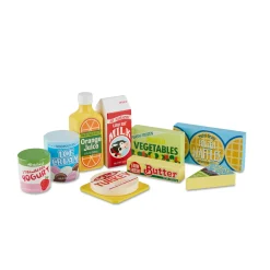 Play Food & Play Sets>Melissa & Doug Wooden Fridge Food