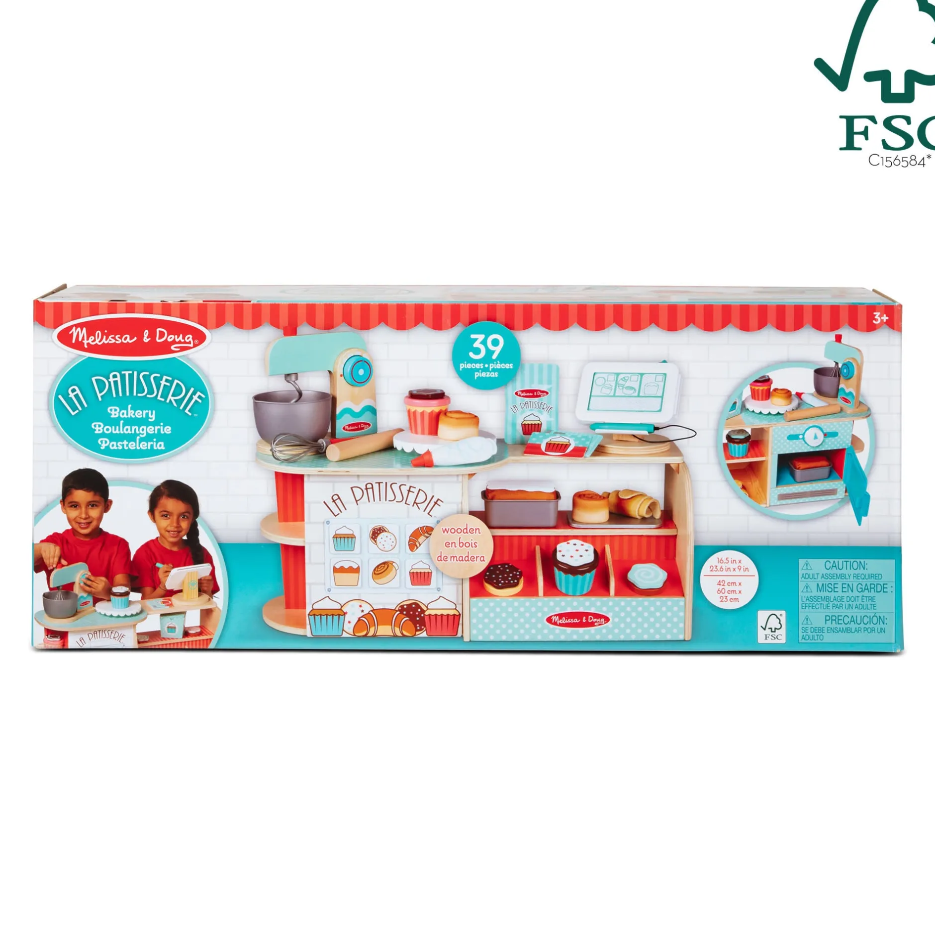 Play Food & Play Sets>Melissa & Doug Wooden La Patisserie Bakery